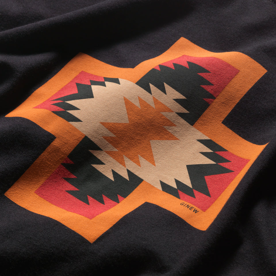 Close up of Sitting Bull on Native American designed tshirt