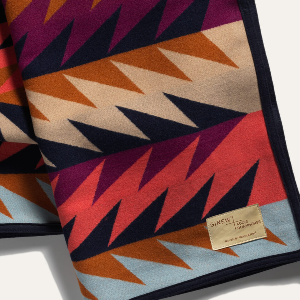 Wool Cotton Gently Strikes Ginew Pendleton Blanket – ginewusa