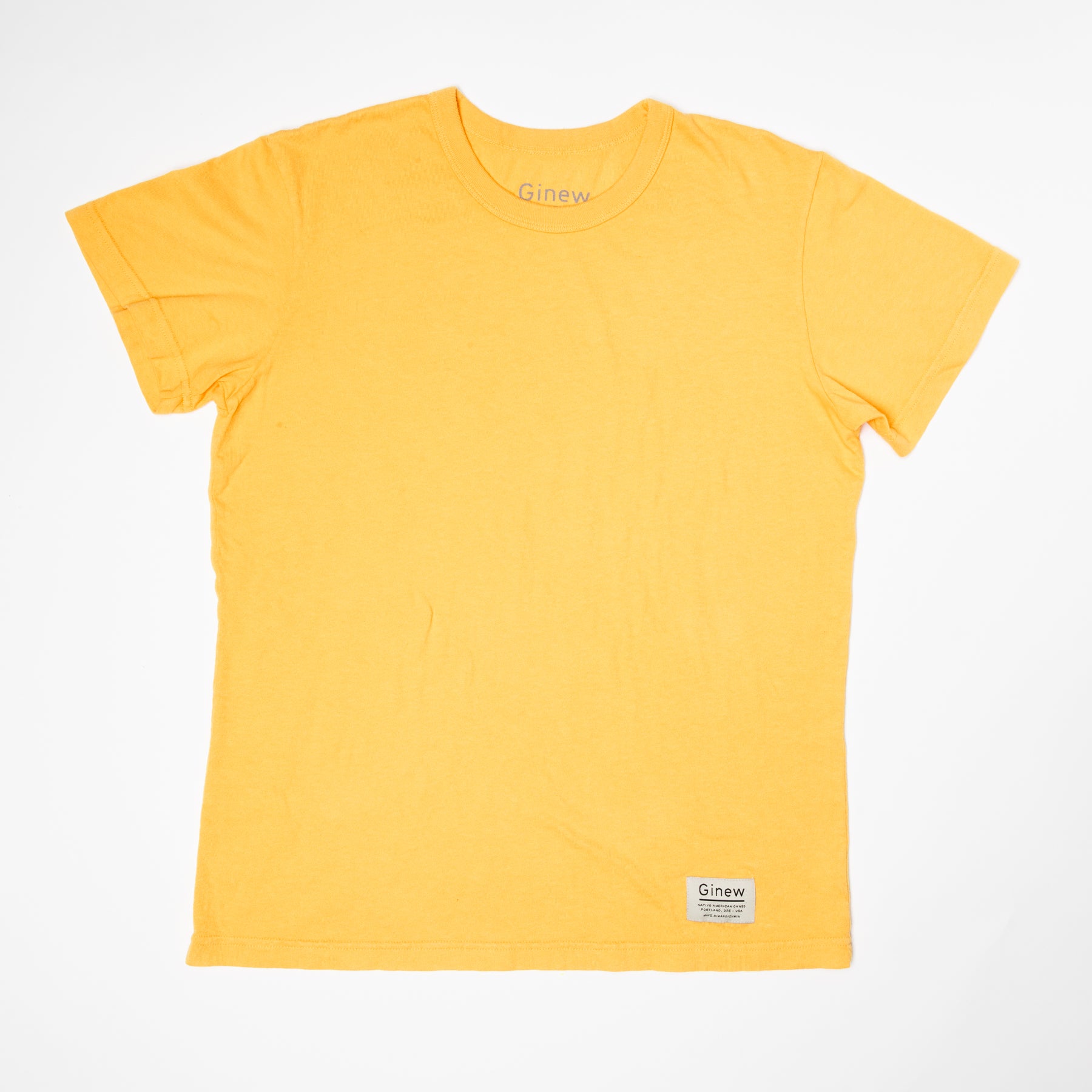 ginewusa Raven Tee | 100% Cotton Made in USA | Ginew: Native American Owned XXXL / Yellow