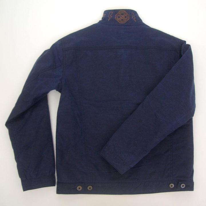 Wax Rider Coat Navy Sample One of a Kind