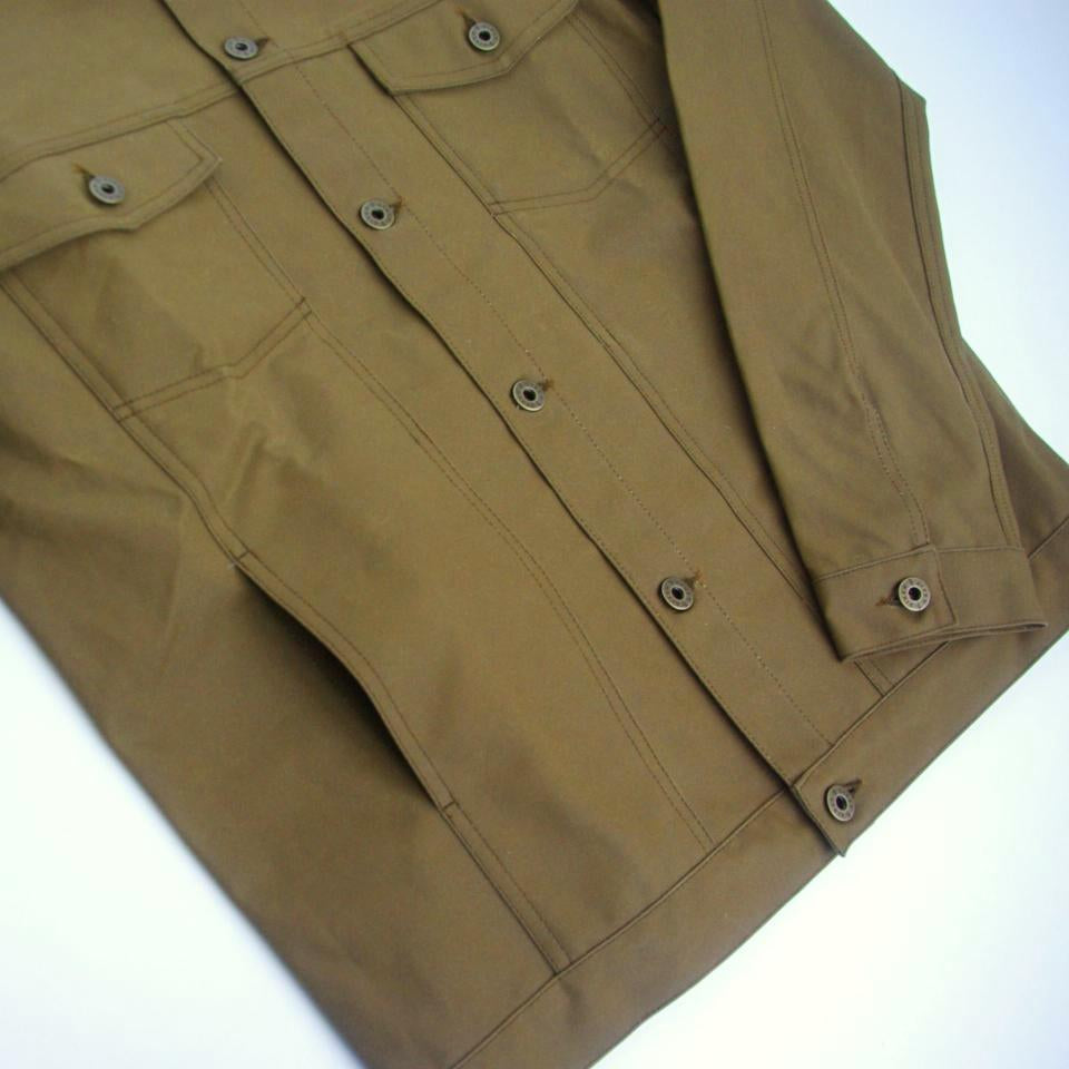 Wax Canvas Rider Jacket Brown Sample