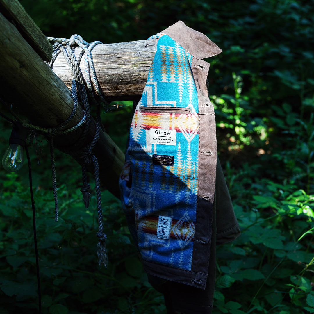 Milton Rider Coat Brush Brown / Harding Turquoise