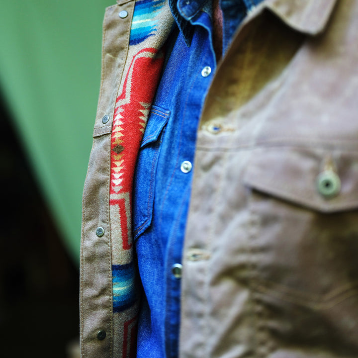 Milton Rider Coat Brush Brown / Harding Red