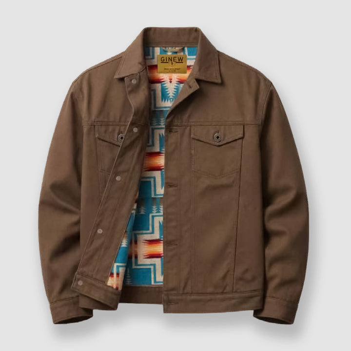 Milton Rider Coat Brush Brown / Harding Turquoise