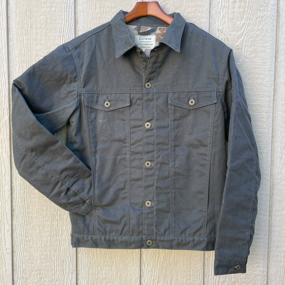 Rider Coat Green Herringbone With Backcountry Lining