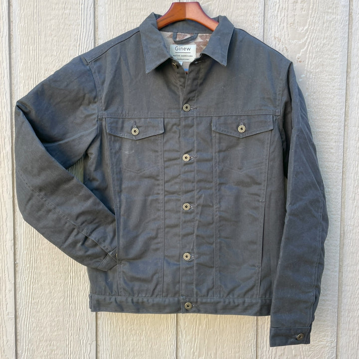 Rider Coat Green Herringbone With Backcountry Lining