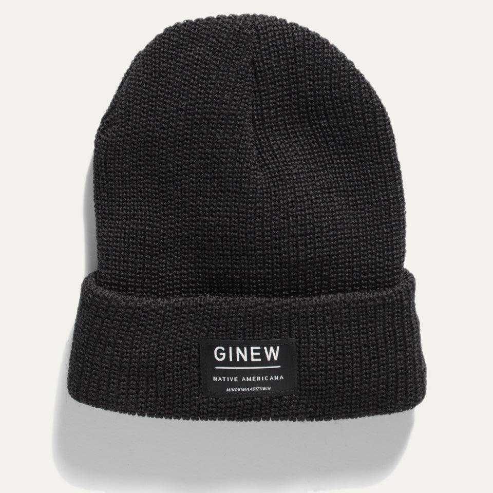 Merino Wool Watch Cap Black Fall 24