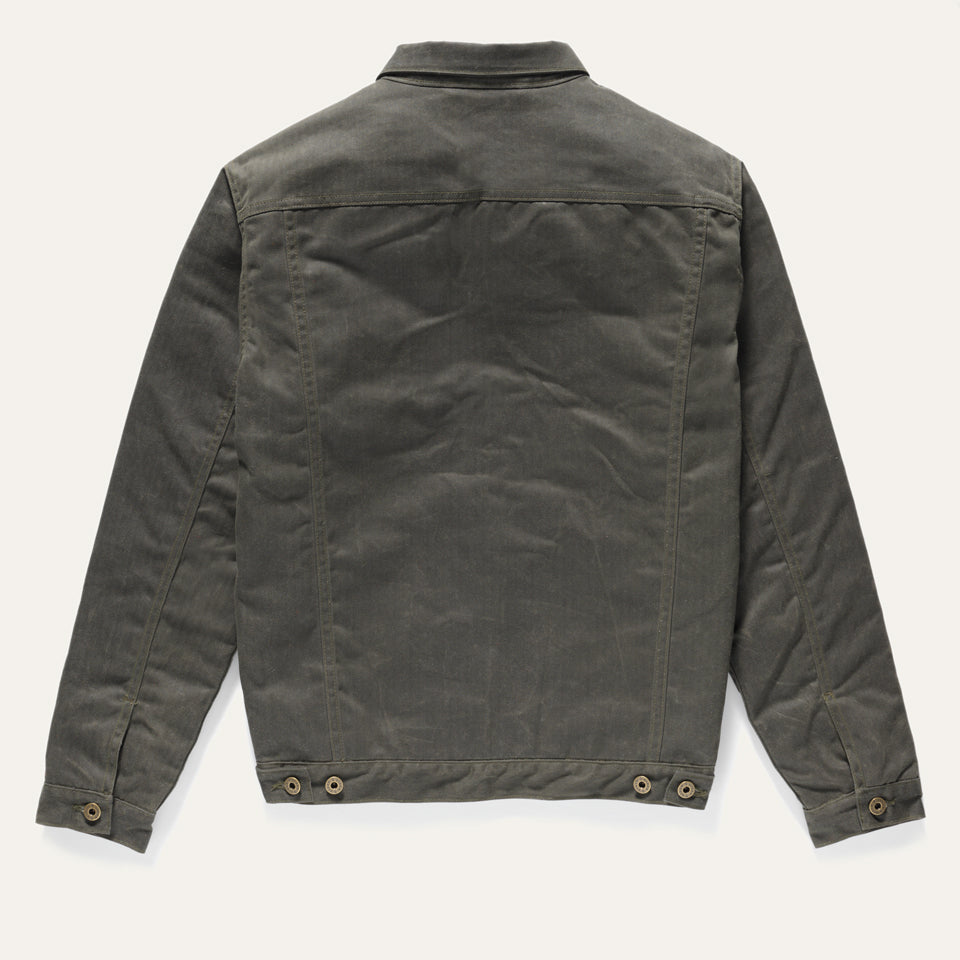 Rider Coat Green Herringbone With Backcountry Lining