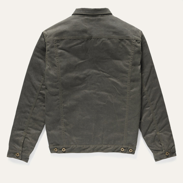 Rider Coat Green Herringbone With Backcountry Lining