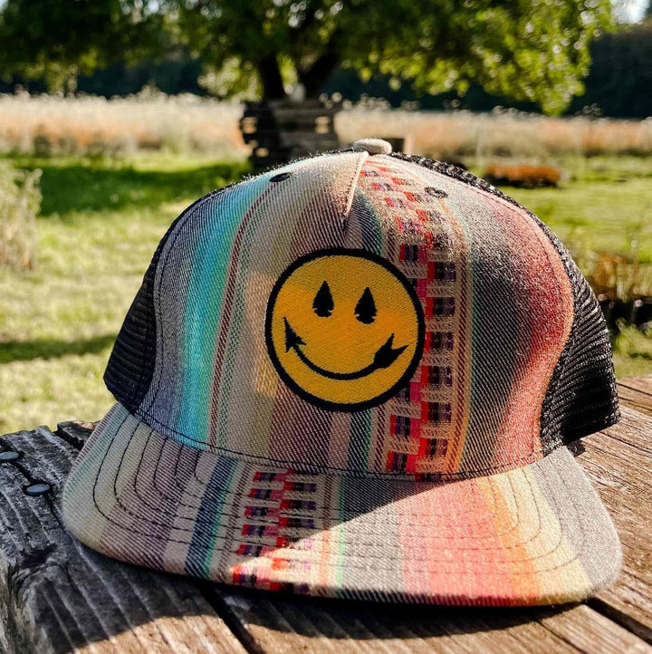 Ginew + Steven Paul Judd Smile trucker hat in a rainbow of colors 