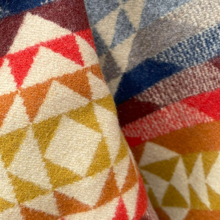Colorful south western wool lining by Pendleton and made in USA by Native American, Indigenous Ginew 

