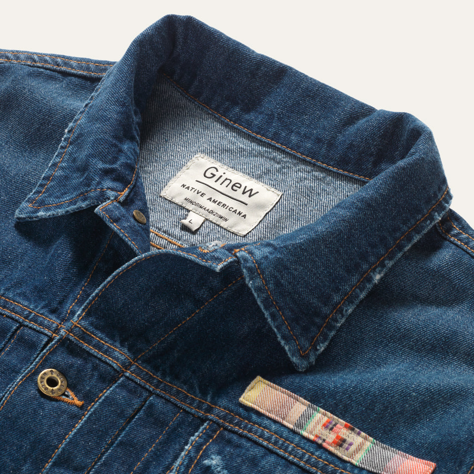 LIMITED EDITION Niizhoo Jacket Denim Customized by Steven Paul