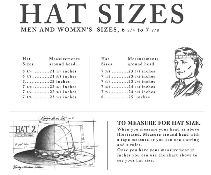 Ginew THVC size chart for hats