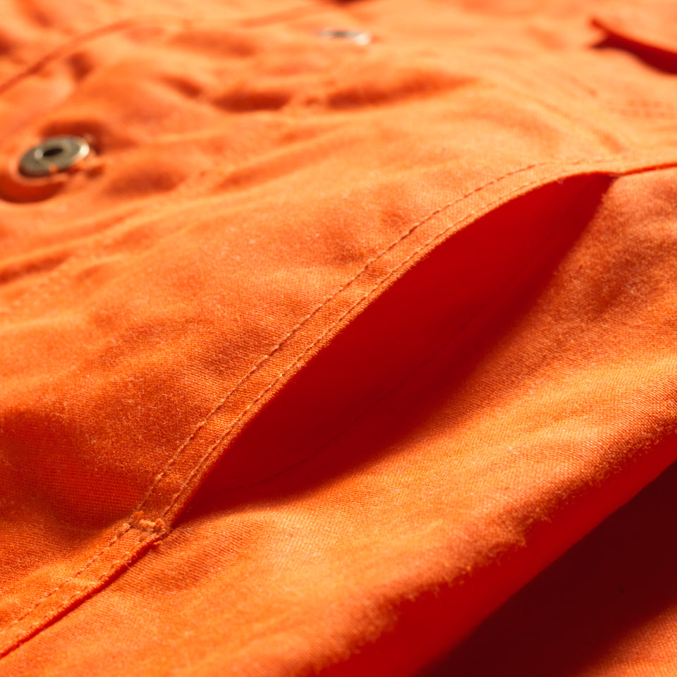 Wax Canvas Rider Jacket Orange