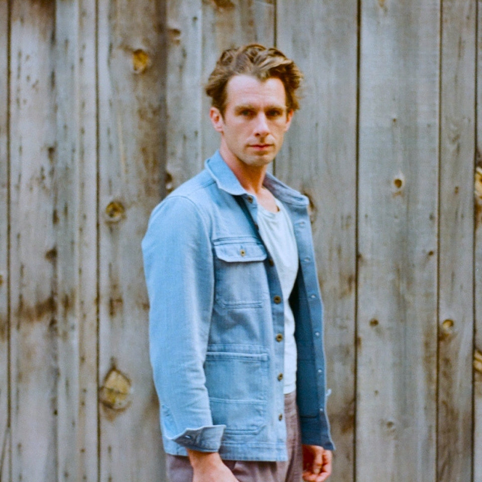 Barn Jacket Indigo Herringbone