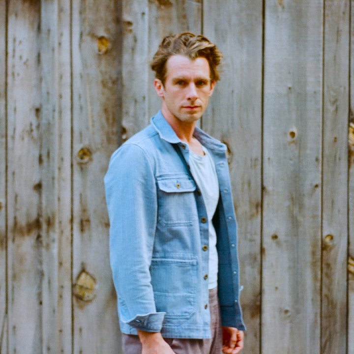 Barn Jacket Indigo Herringbone