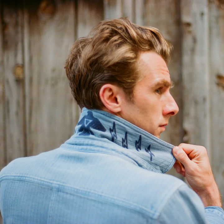 Barn Jacket Indigo Herringbone