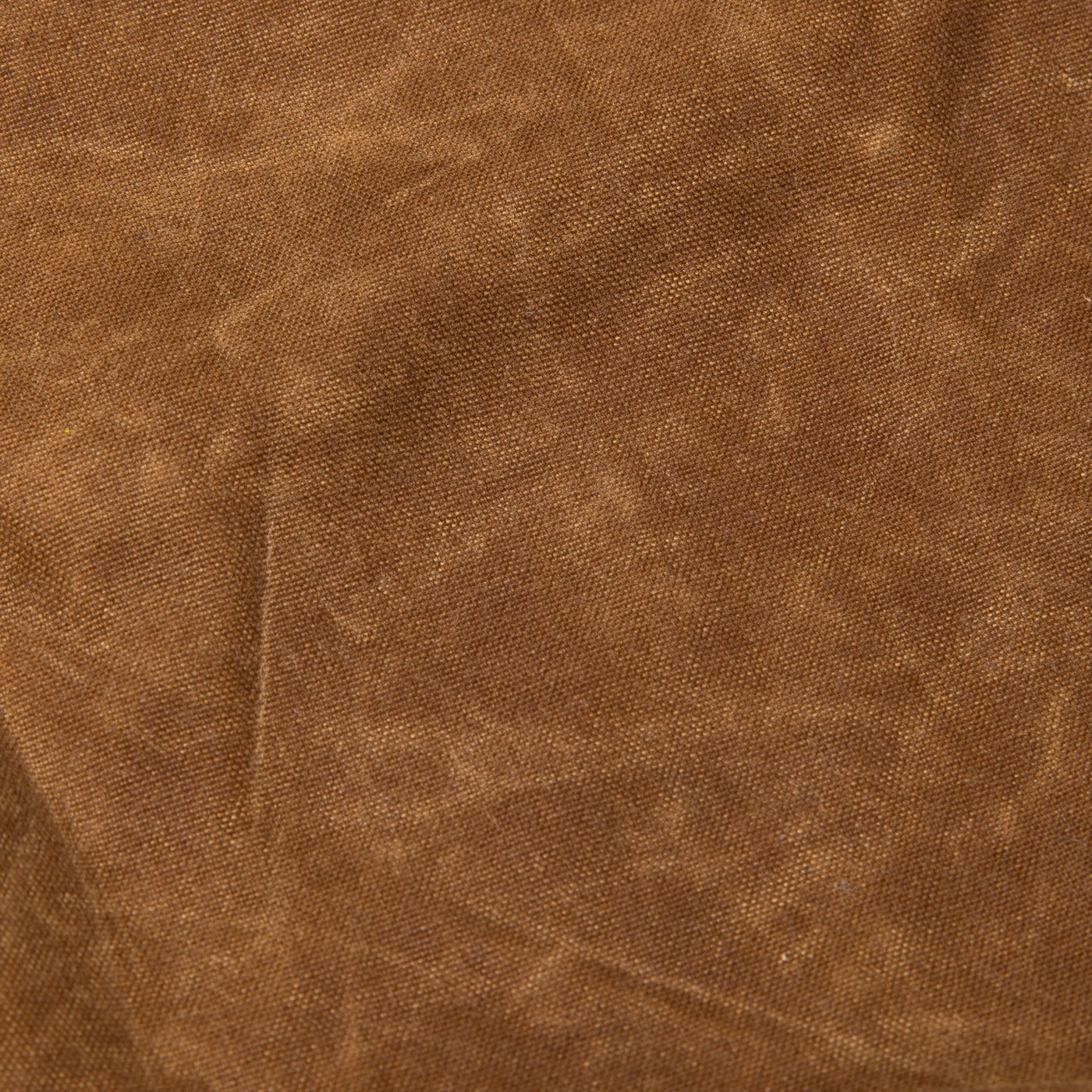 Detail view of Brown Wax Canvas fabric.