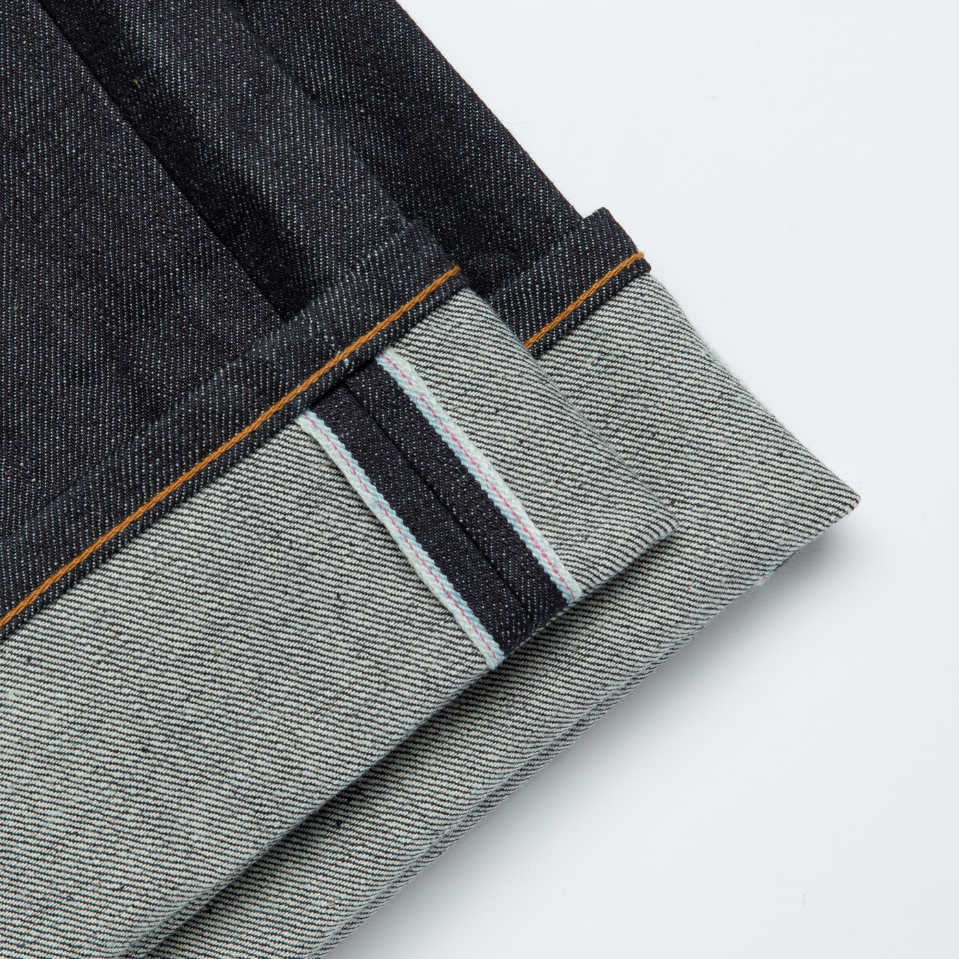Selvedge denim jean with made in USA cotton 